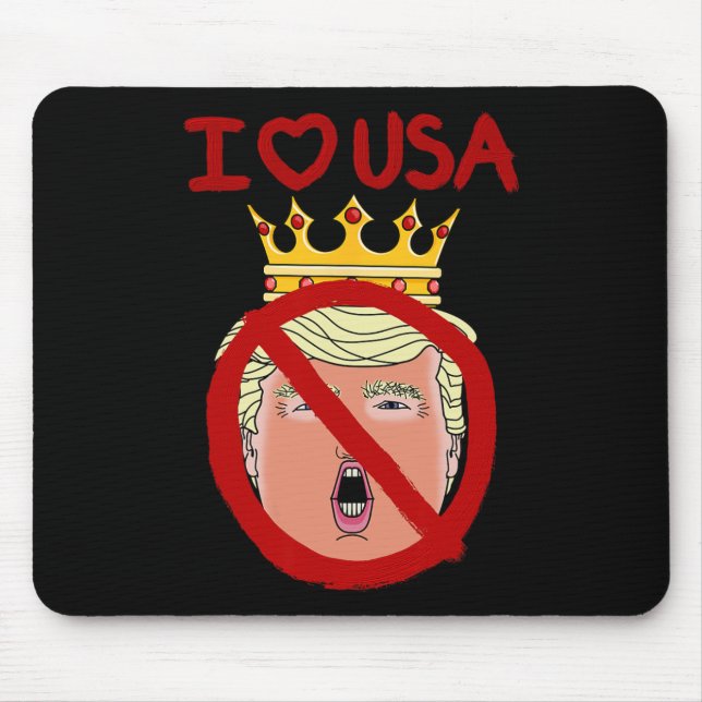 Mousepad Eu Amo o EUA Anti Trump 2024 (Frente)