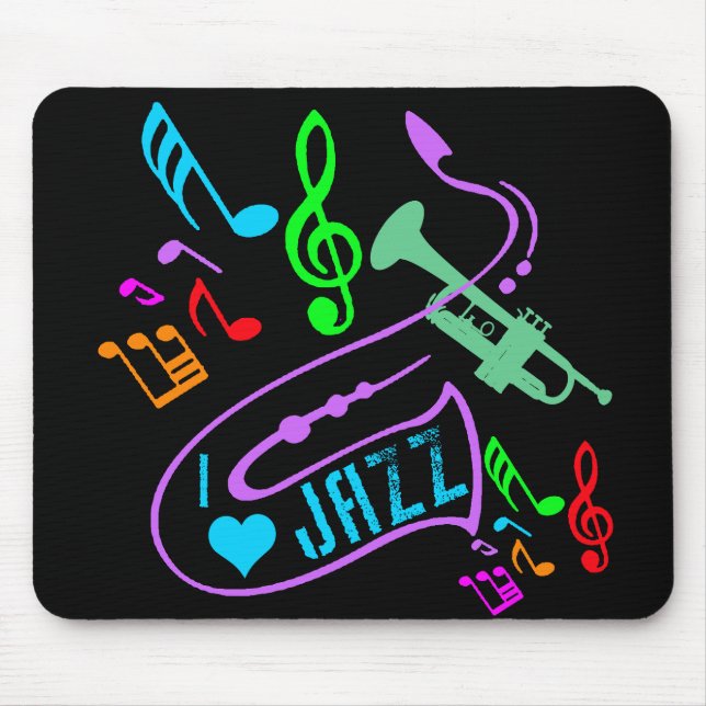 MOUSEPAD EU AMO O JAZZ (Frente)