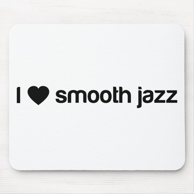 Mousepad Eu amo o jazz liso (Frente)