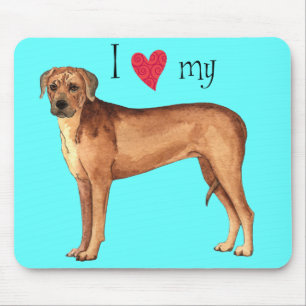 Mousepad Eu Amo o meu Ridgeback da Rodésia