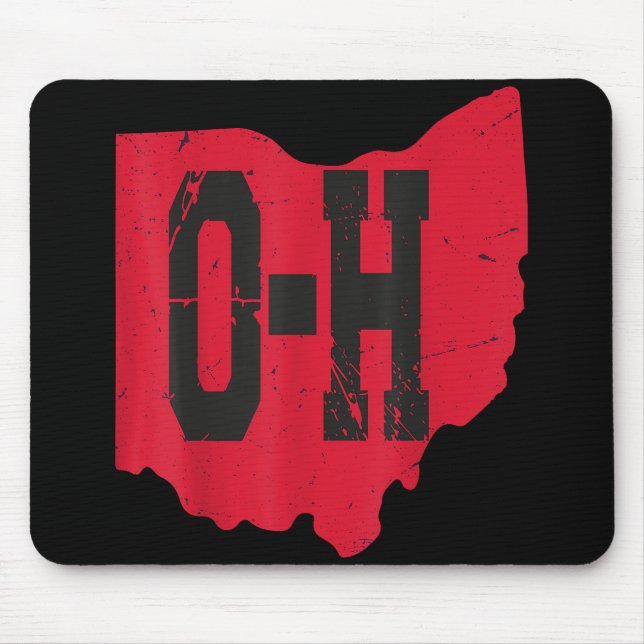 Mousepad Eu Amo O Meu Script Home De Ohio, Ohio Buckeye Sta (Frente)