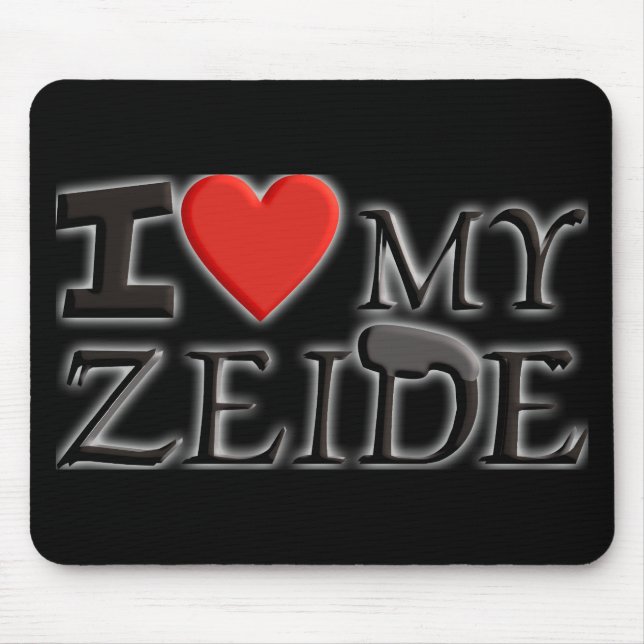 Mousepad Eu amo o meu Zeide (Frente)