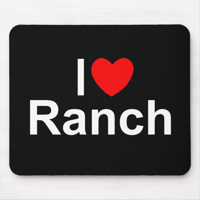 Mousepad Eu amo o rancho (do coração) (Frente)