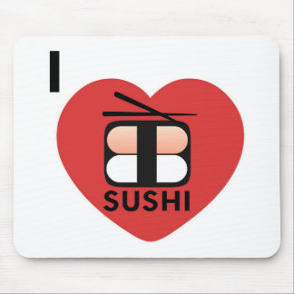 Mousepad Eu amo o sushi