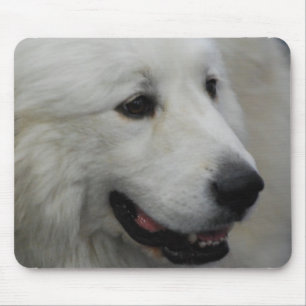 Mousepad Eu amo o tapete do rato de grandes Pyrenees