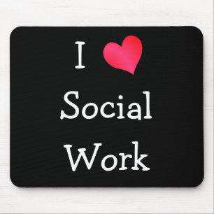 Mousepad Eu amo o trabalho social