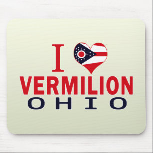 Mousepad Eu amo o Vermilion, Ohio