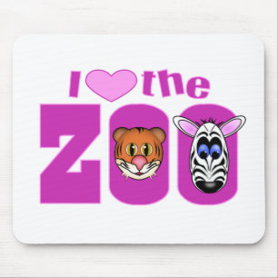 Mousepad Eu amo o zoológico