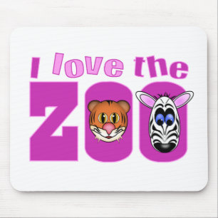 Mousepad Eu Amo o Zoológico