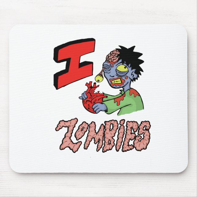 Mousepad EU AMO OS ZOMBIS terminados 3 (Frente)