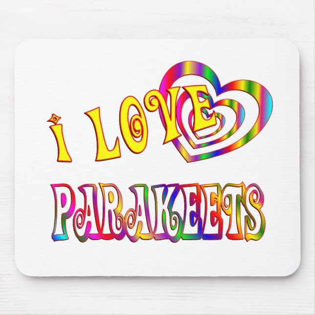 MOUSEPAD EU AMO PARAKEETS (Frente)