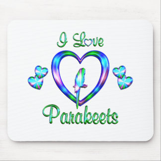 Mousepad Eu amo Parakeets