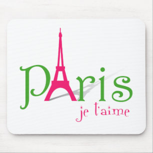 Mousepad Eu amo Paris