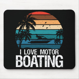Mousepad Eu amo pilotar lancha