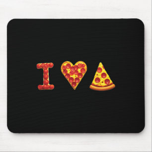 Mousepad Eu Amo Pizza Amantes de Comida Italiana Pizza é o