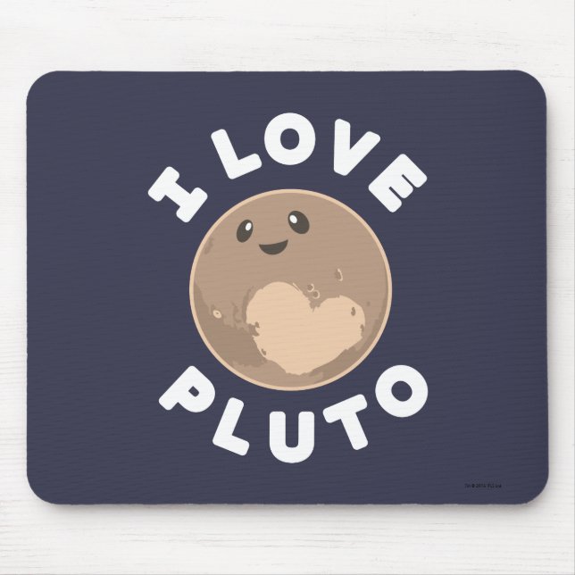 Mousepad Eu amo Pluto (Frente)