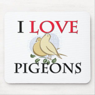 Mousepad Eu amo pombos