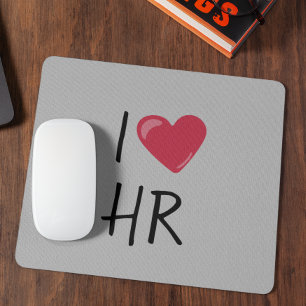 Mousepad Eu Amo Presente do Escritório de RH Recursos Human