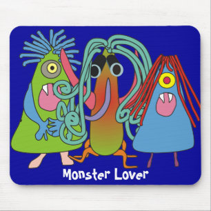 Mousepad "Eu amo presentes dos monstro"