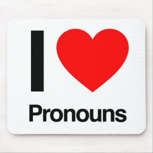 Mousepad eu amo pronomes