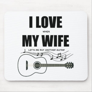 Mousepad Eu Amo Quando Minha Esposa Me Vamos Comprar Outro 