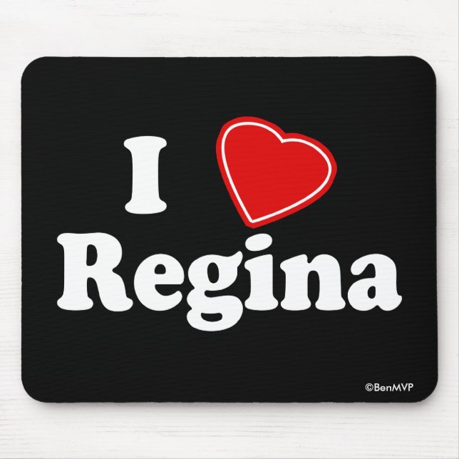 Mousepad Eu amo Regina (Frente)