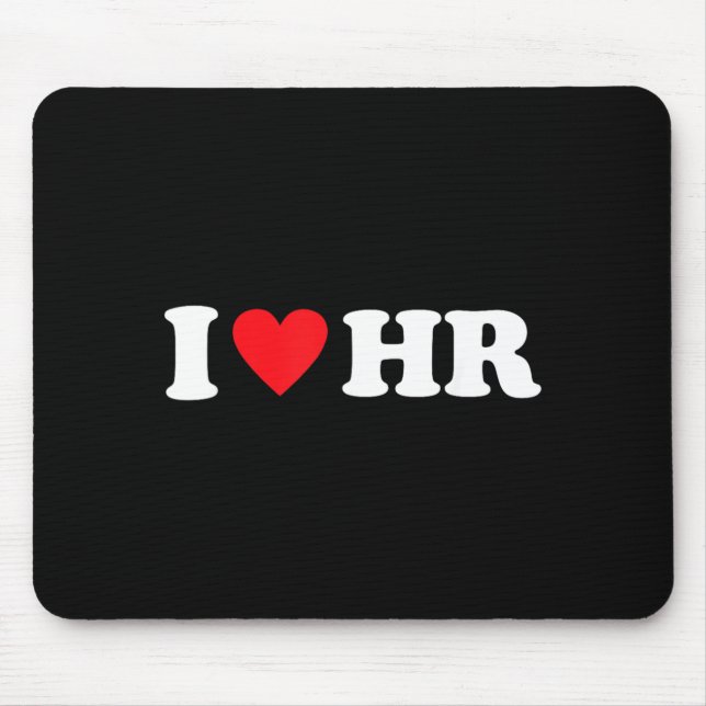 Mousepad Eu Amo RH Eu Adoro RH Recursos Humanos (Frente)