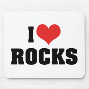 Mousepad Eu Amo Rochas - Geologia de Rochas Amante de Geólo