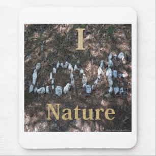 Mousepad Eu Amo Roupas e Presentes da Natureza