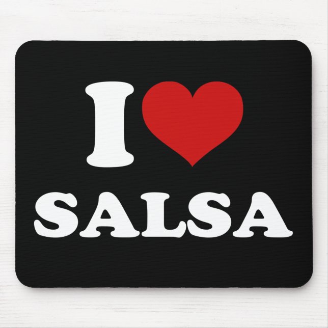 Mousepad Eu Amo Salsa (Frente)
