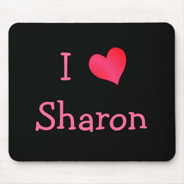 Mousepad Eu Amo Sharon (Frente)