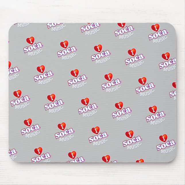 Mousepad EU AMO SOCA nas CINZAS (Frente)