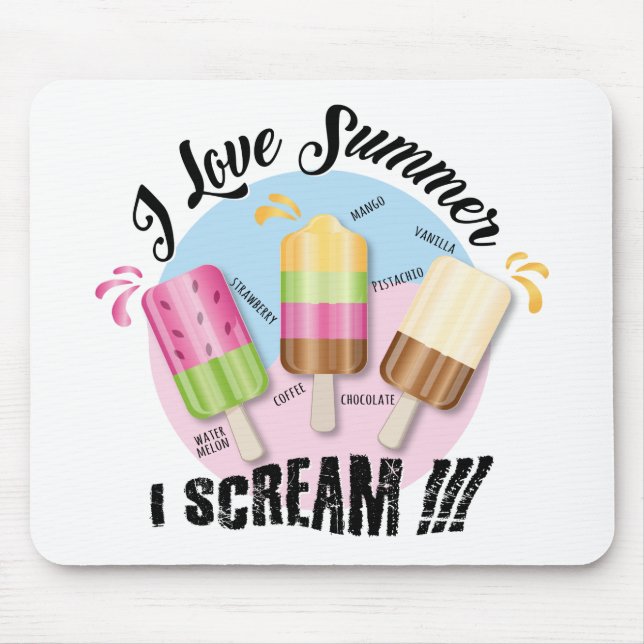 Mousepad Eu amo Summer - Eu Gritar!!! (Frente)