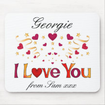 EU AMO-TE Namorados Dourado de Fita de Coração Ver