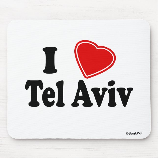 Mousepad Eu amo Tel Aviv (Frente)