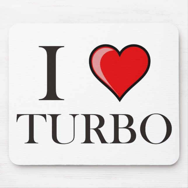 Mousepad Eu amo Turbo (Frente)