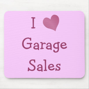 Mousepad Eu amo vendas de garagem