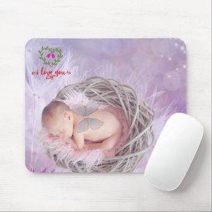 Mousepad Eu Amo Você Foto Personalizada