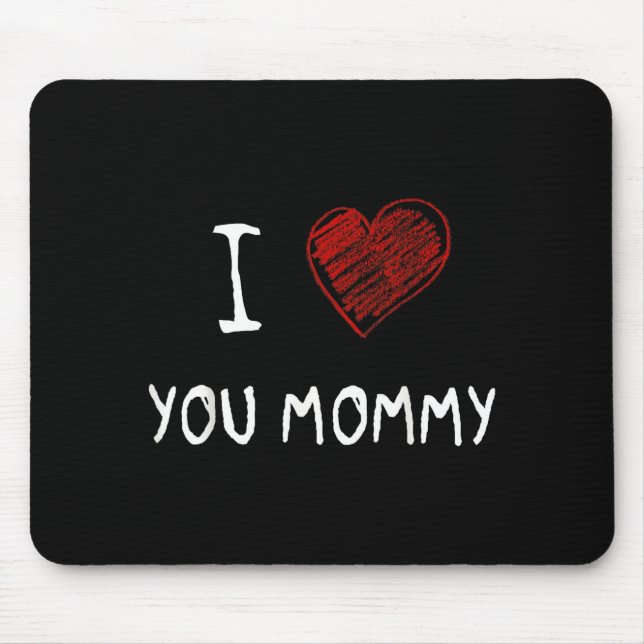 Mousepad Eu amo você mamãe_ dia das mães eu amo mamãe crian (Frente)