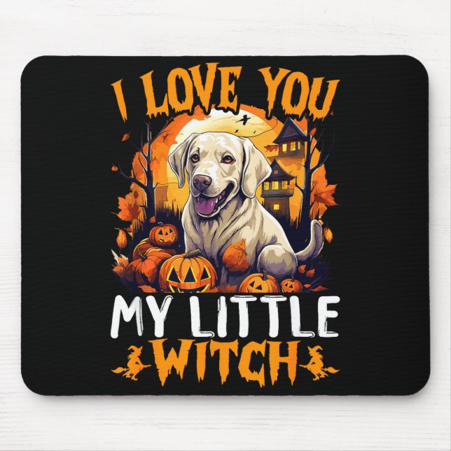 Mousepad Eu amo você minha pequena bruxa  (Frente)
