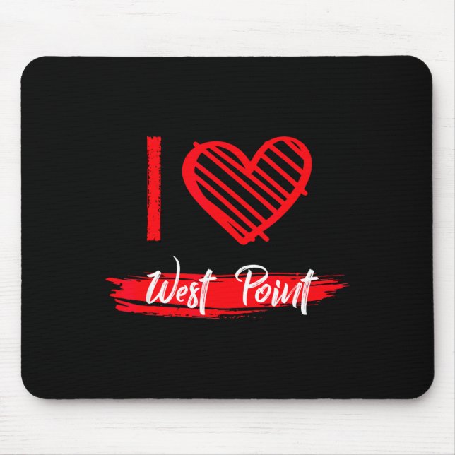 Mousepad Eu Amo West Int Eu Adoro West Int  (Frente)