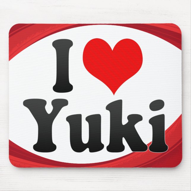 Mousepad Eu amo Yuki, Japão (Frente)