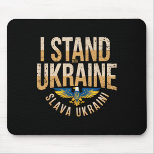 Mousepad Eu Apoio a Ucrânia Slava Ukraini Glória à Ucrânia