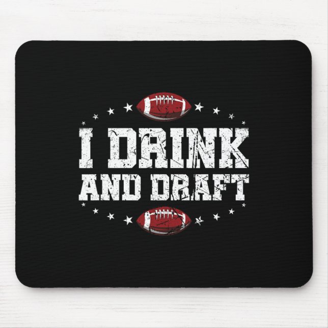Mousepad Eu Bebo E Desenho Futebol De Fantasia Engraçado (Frente)
