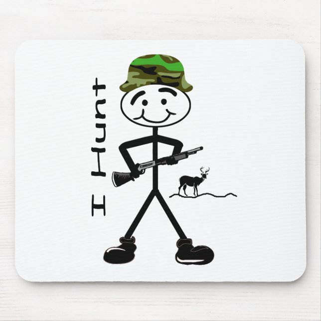 Mousepad Eu caço cervos (Frente)