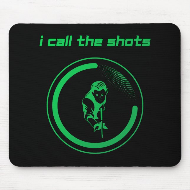 Mousepad Eu chamo as fotos de verde brilhante (Frente)