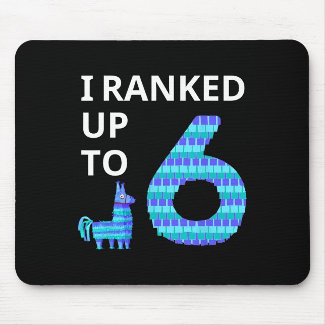Mousepad Eu Classifiquei Até 6 Jogo De Vídeo De Aniversário (Frente)