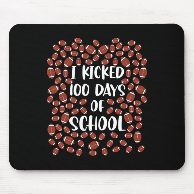 Mousepad Eu Completei 100 Dias De Escola Jogador De Futebol (Frente)