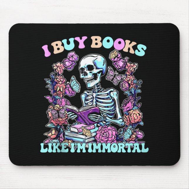 Mousepad Eu Comprar Livros Como Im Immortal Skeleton Reader (Frente)