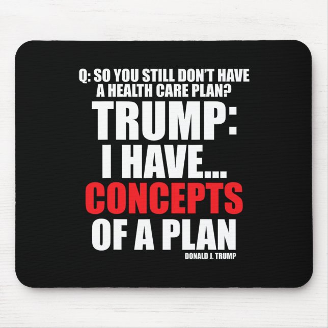 Mousepad Eu... Conceitos Do Plano De Votação Trump 2024 (Frente)